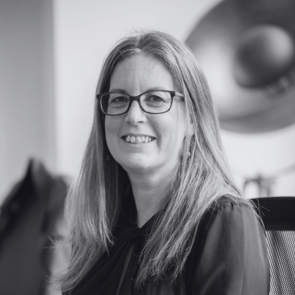 Joanne Manville, smiling